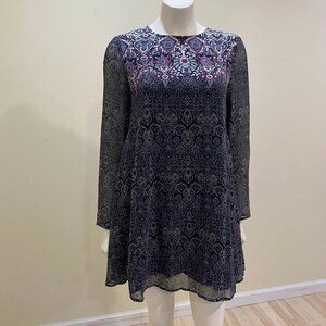 Ecote Print Flowy Mini Dress